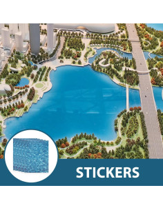 Calcomanías de Agua VILLCASE 5 Hojas 29.5x21cm para Diorama 2