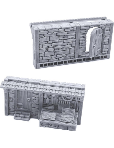 Frentes de Tienda Medievales 3D EnderToys para Wargames 28mm