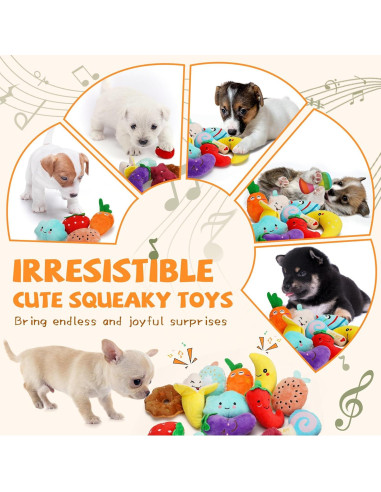 Conjunto de Juguetes Chirriantes QTwoof para Perros Pequeños