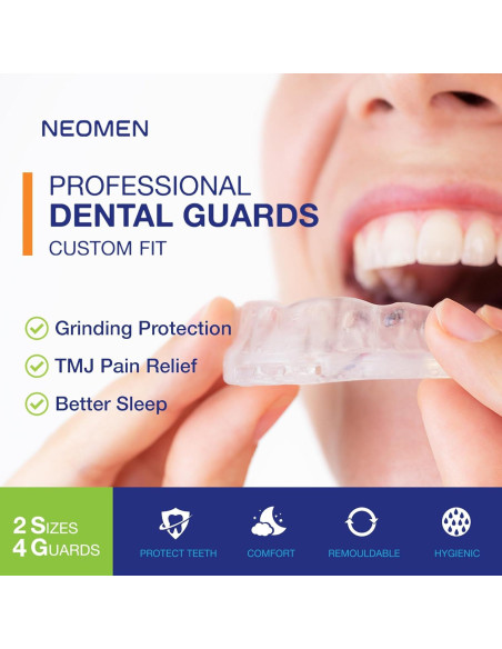 Protector Bucal Neomen para Bruxismo Nocturno 3 Paquetes Protector Bucal Neomen para Bruxismo Nocturno 3 Paquetes