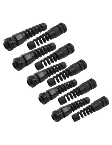 Glandes de Cable PG7 Hitefu 10 Piezas Impermeables 3-6.5mm