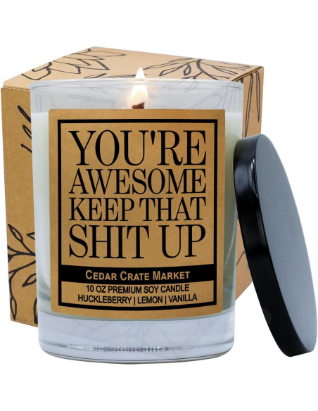 Vela Aromática Eres Asombroso Cedar Crate 284g Vela Aromática Eres Asombroso Cedar Crate 284g