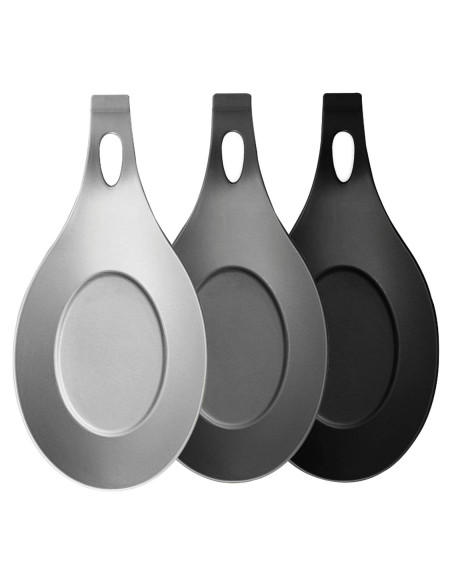 Soporte de Cuchara de Silicona SYCOOVEN 3 Pcs Resistente Soporte de Cuchara de Silicona SYCOOVEN 3 Pcs Resistente