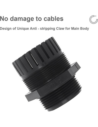 Conector de Alivio de Tensión RTNLIT 1-1/2" NPT Nylon IP68
