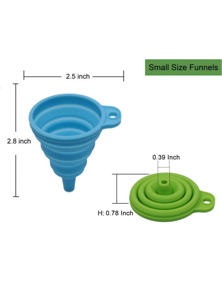 Juego de Embudos de Cocina KongNai 4 Piezas Silicona Juego de Embudos de Cocina KongNai 4 Piezas Silicona