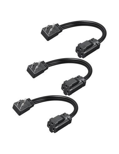 Cable de Extensión DEWENWILS 1 Pie Enchufe Plano 15A 1875W