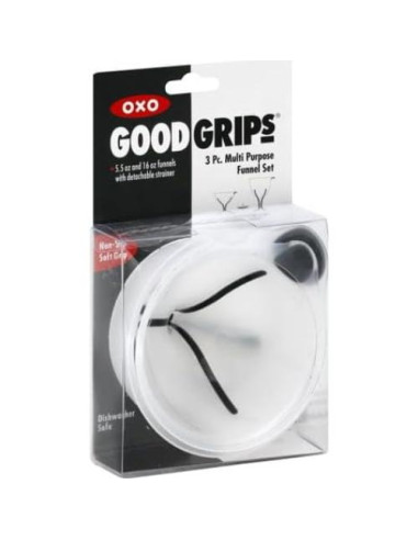 Juego de Embudos Multiusos OXO Good Grips 3 Piezas Blanco