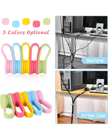 Correas Magnéticas Viaky 6-Pack Organizadores de Cables