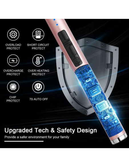 Encendedor Eléctrico MeeToo USB Recargable Oro Rosa Encendedor Eléctrico MeeToo USB Recargable Oro Rosa