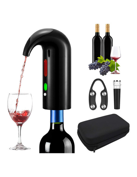 Aerador de Vino Eléctrico RICANK Negro 750ml USB Aerador de Vino Eléctrico RICANK Negro 750ml USB