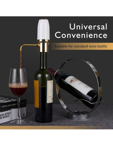 Aerador de Vino Eléctrico SYNWONG 750ml Acero Inoxidable