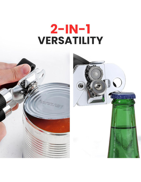 Abrelatas Manual Zulay Kitchen Acero Inoxidable Grande Negro Abrelatas Manual Zulay Kitchen Acero Inoxidable Grande Negro