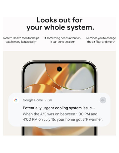 Termostato Inteligente Google Nest 4ta Gen con Sensor - Ahorra Energía