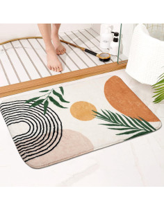 Alfombrilla de baño antideslizante Boho bsheuancek 50x81 cm 2