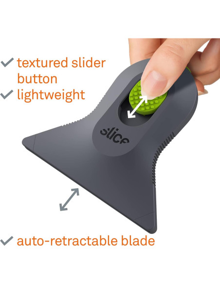 Raspador Mini Auto-Retráctil Slice 10590, Cuchilla Cerámica Raspador Mini Auto-Retráctil Slice 10590, Cuchilla Cerámica