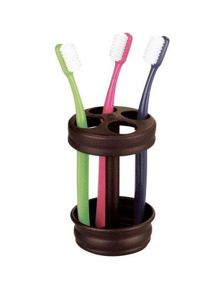 Soporte de Cepillos de Dientes iDesign Olivia Bronce 8,26x8,26x12,7cm Soporte de Cepillos de Dientes iDesign Olivia Bronce 8,26x8,26x12,7cm
