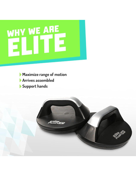Barras de Flexiones Elite Sportz - Ergonómicas y Robusta Barras de Flexiones Elite Sportz - Ergonómicas y Robusta