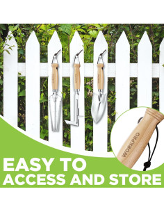 Juego de Herramientas de Jardinería WORKPRO 3 Piezas 2