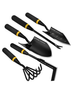 Juego de Herramientas de Jardín Kemaier 5 Piezas Acero Inoxidable