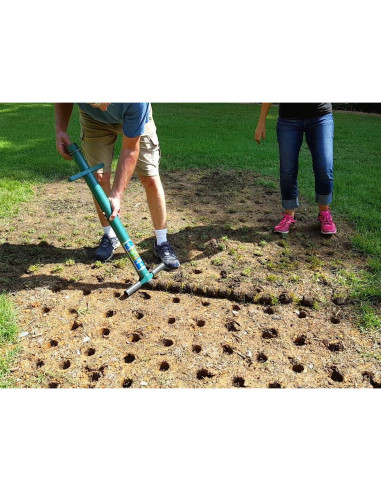 Planter ProPlugger 5-en-1 - Mango Largo, Herramienta Jardín
