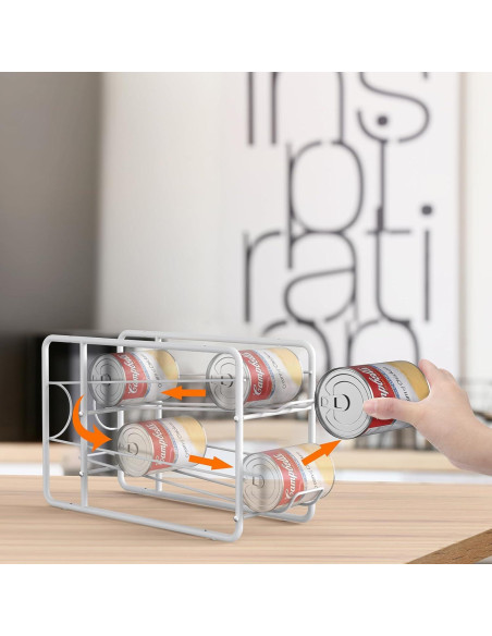 Soporte Apilable para Latas MOOACE - 4 Piezas Blanco Soporte Apilable para Latas MOOACE - 4 Piezas Blanco