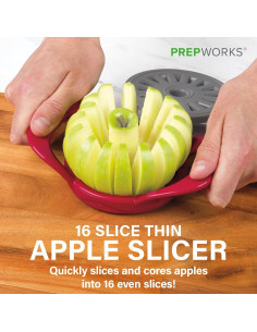 Cortador de Manzana Delgado Progressive 16 Rebanadas Rojo 2