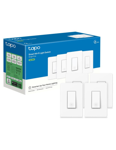 Interruptor de Luz Inteligente TP-Link Tapo S500 4-Pack Blanco