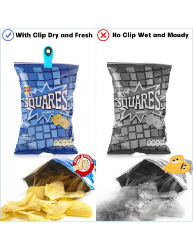 Clips Magnéticos VNDUEEY 12 Piezas Multicolor para Comida