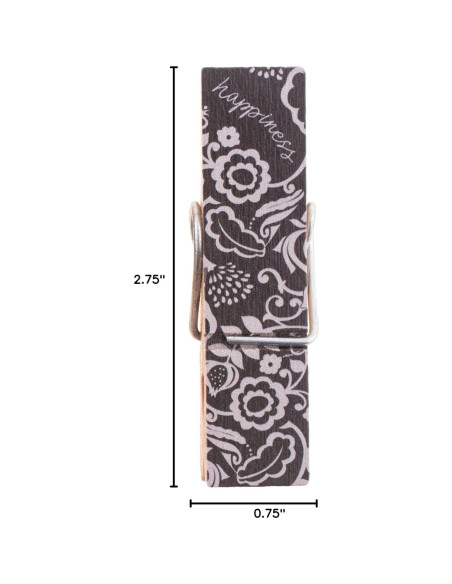 Clips para Bolsas de Alimentos Karma Floral Negro - 4 Piezas Clips para Bolsas de Alimentos Karma Floral Negro - 4 Piezas