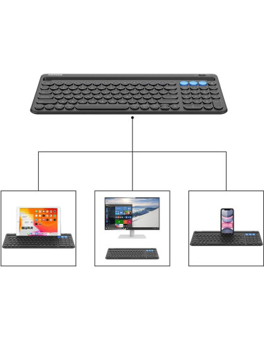 Teclado Inalámbrico Bluetooth Arteck con Soporte Integrado