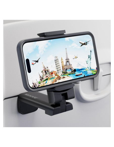 Soporte para Teléfono MiiKARE Universal 360 Viaje Negro Soporte para Teléfono MiiKARE Universal 360 Viaje Negro