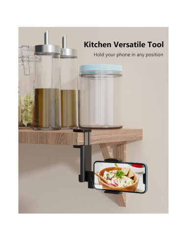 Soporte para Teléfono MiiKARE Universal 360 Viaje Negro