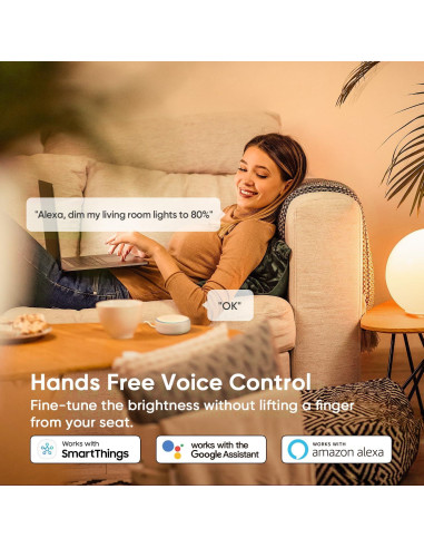 Interruptor Regulador Inteligente TREATLIFE 4 Paquete WiFi 2.4GHz