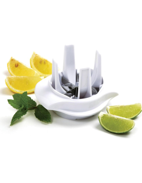 Cortador de Limón Norpro 530 Blanco - Corta en 8 Cuñas Cortador de Limón Norpro 530 Blanco - Corta en 8 Cuñas
