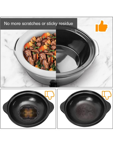Forros de Silicona Reutilizables SOPHICO para Olla 6-8 Qt