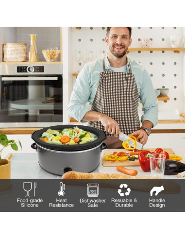 Forros de Silicona Reutilizables SOPHICO para Olla 6-8 Qt