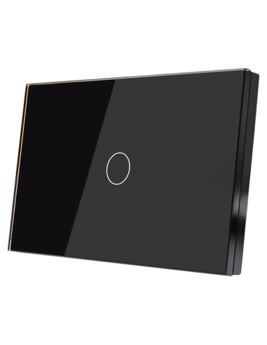 Interruptor de Luz Inteligente LOUYSGEN 1 Gang Wi-Fi 2.4GHz Negro