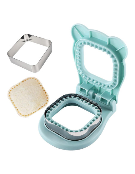 Cortador y Sellador de Sándwich RHVQ Azul 2-en-1 Acero Inoxidable Cortador y Sellador de Sándwich RHVQ Azul 2-en-1 Acero Inoxidable