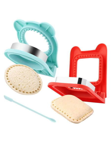 Juego de Cortadores de Sándwich Saycker 2 Piezas con Espátula Juego de Cortadores de Sándwich Saycker 2 Piezas con Espátula