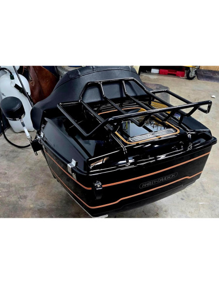 Portaequipajes Maletero Eumti Negro para Harley Touring 1984-2025 Portaequipajes Maletero Eumti Negro para Harley Touring 1984-2025