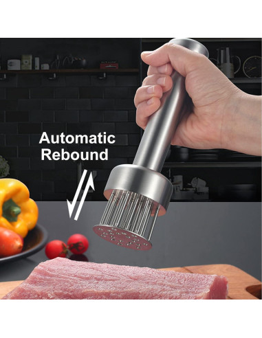 Ablandador de Carne Acero Inoxidable con Agujas 230g