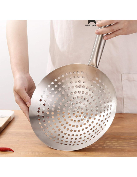 Cucharón Colador de Acero Inoxidable YARDWE 26cm para Cocina