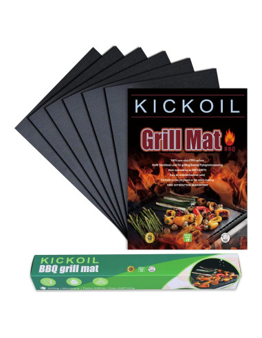 Mats de Parrilla KICKOIL Set de 6 Antiadherentes 40x33cm