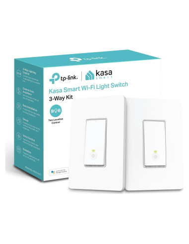 Interruptor Inteligente Kasa HS210 KIT 3 Vías Wi-Fi 2.4GHz