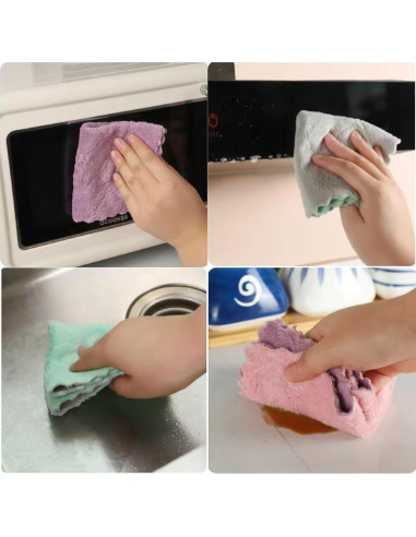 Paquete de 32 paños de cocina Borsicge 15x28 cm absorbentes