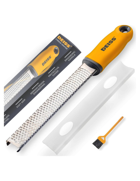 Rallador de Queso Deiss PRO Acero Inoxidable Amarillo 30,5 cm Rallador de Queso Deiss PRO Acero Inoxidable Amarillo 30,5 cm