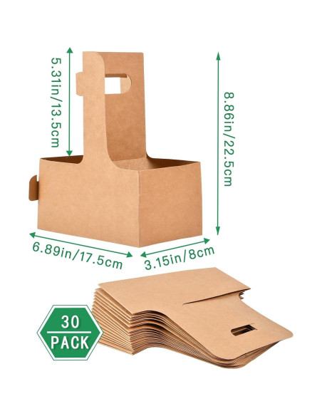 Portavasos desechable 20 unidades Supkiir Kraft 2 tazas Portavasos desechable 20 unidades Supkiir Kraft 2 tazas