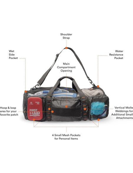 Bolsa de Malla 90L Fitdom para Buceo y Playa Bolsa de Malla 90L Fitdom para Buceo y Playa