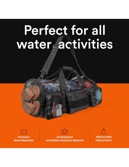 Bolsa de Malla 90L Fitdom para Buceo y Playa Bolsa de Malla 90L Fitdom para Buceo y Playa