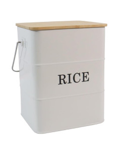 Contenedor de Almacenamiento de Arroz Gdfjiy 10L Blanco